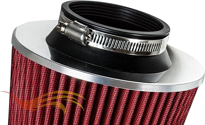 Rtunes Racing Short Ram Air Intake Kit + Filter Combo Compatible For 96-98 4Runner 3.4L / 95-98 T100 / Tacoma 3.4L (Red)
