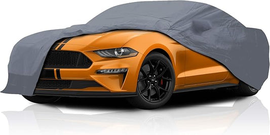 5 Layer Custom Fit Car Cover for 1994-2004 Ford Mustang Durable Dustproof Windproof with Mirror Pockets Pollution, Dust, Sun, Snow, Rain, Winter All Weather Protection, Breathable