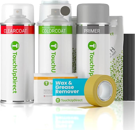 TouchUpDirect NH-737M Polished Gray Metal Metallic Compatible with Honda Exact Match Touch Up Paint Aerosol - Platinum Kit