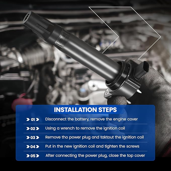 UF827 Ignition Coils & 95927 Spark Plugs Compatible with Ford Edge Explorer F150, Compatible with Lincoln Aviator Nautilus, 2.7L 3.0L V6 - Replaces JT4Z12029A, KT4Z12029A