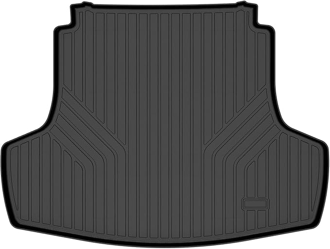 GINOWY-Cargo Liner for Kia K5 2021-2024 2025(Only FWD Models), Cargo Mat for Hyundai Sonata 2020-2025, TPE All Weather 2024 K5 Trunk Mat Waterproof Easy to Clean Non-Slip Durable Black