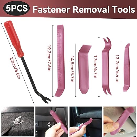 2080Pcs Car Retainer Clips & Fasteners Kit – 33 Universal Sizes Nylon Bumper, Fender Rivets, Door Panel Clips, and Plastic Rivets with 10 Cable Ties and Removal Tool for Toyota, Ford, Benz (2080pcs)