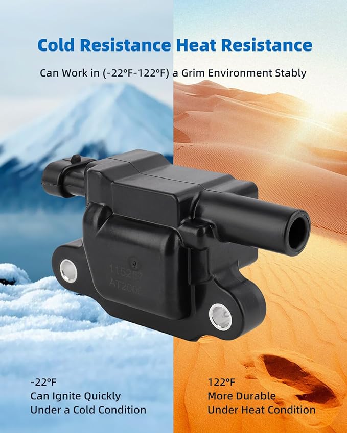 ECCPP 8 ignition coils with 8 iridium Spark Plugs,UF743,coils packs,for Chevrolet,for Silverado,Tahoe,Camaro,Suburban,Corvette &,for GMC Sierra,Yukon & Cadillac Escalade,CTS,UF743,C1820