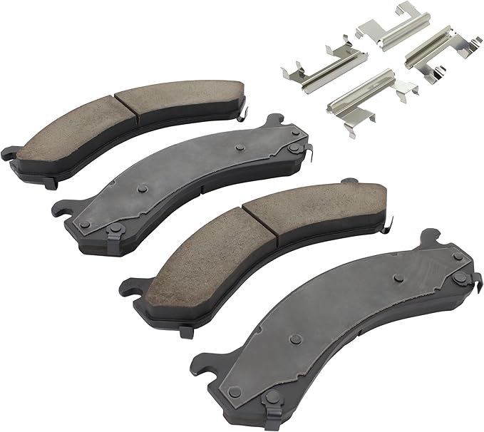 QUALITY-BUILT Premium Ceramic Rear Brake Pads 1001-0909C Compatible with 2001-2013 Chevrolet/GMC (Sierra 3500,Sierra 3500 Classic,Sierra 3500 HD,Silverado 2500,Silverado 3500,Silverado 3500 Classic,S)