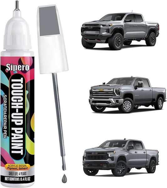 Slate Gray Metallic (GNO/WA633D) for Chevy Touch Up Paint, Exact Color Match Scratch Repair Kit Compatible with Chevrolet Silverado Equinox Tahoe Colorado Blazer Express