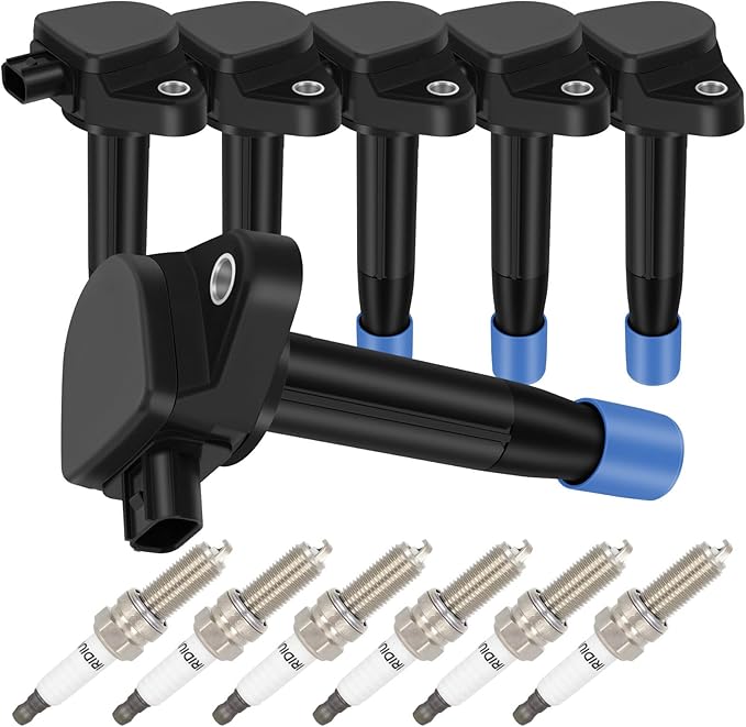 ECCPP UF603 6 ignition coils + 6 iridium Spark Plugs 97390 For 08-12 HONDA Accord,08-17 Honda Odyssey,12 Honda Crosstour/09-12 Acura Rl,09-14 Acura Tl,10-14 Acura Tsx 3.5L 3.7L V6