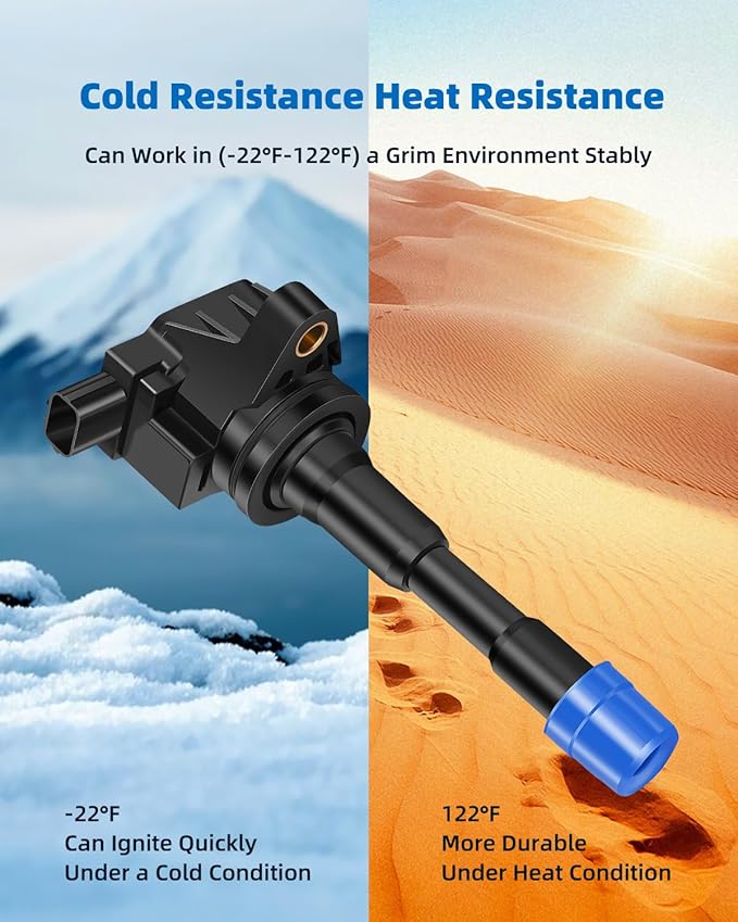 ECCPP 8 ignition coils with 8 iridium Spark Plugs,6619 coils packs,fUF627 for Honda 2010 2011 Insight L4 1.3L and 2012 Insight 1.5L 5C1797,52-2152,IC731,C1740,UF-628 30521-RBJ-003