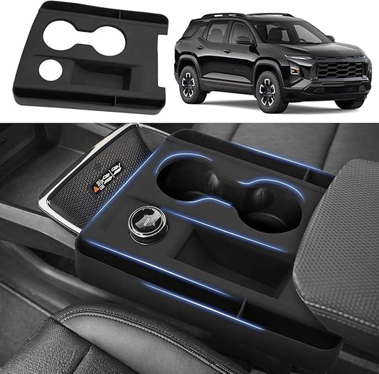 Autorder Silicone Center Console Organizer for 2025-2026 Chevy Chevrolet Equinox Accessories Anti Scratch Protective Pad Cover Storage Box Silicone Shift Panel Trim Cover(Not for Equinox EV)