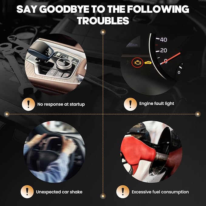 4PCS Ignition Coil packs UF781Compatible with HONDA ACCORD CIVIC CLARITY CR-V INSIGHT 1.5L 2.0L 2016-2022, for ACURA RDX TLX 2.0L 2019-2022, Replace # 3052059B013 CM11-124A