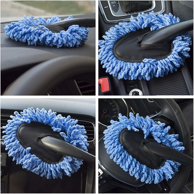 (3 Pack) Microfiber Car Duster Exterior Scratch Free, Extendable Handle Interior Multipurpose dust Cleaning Duster for car(Medium)