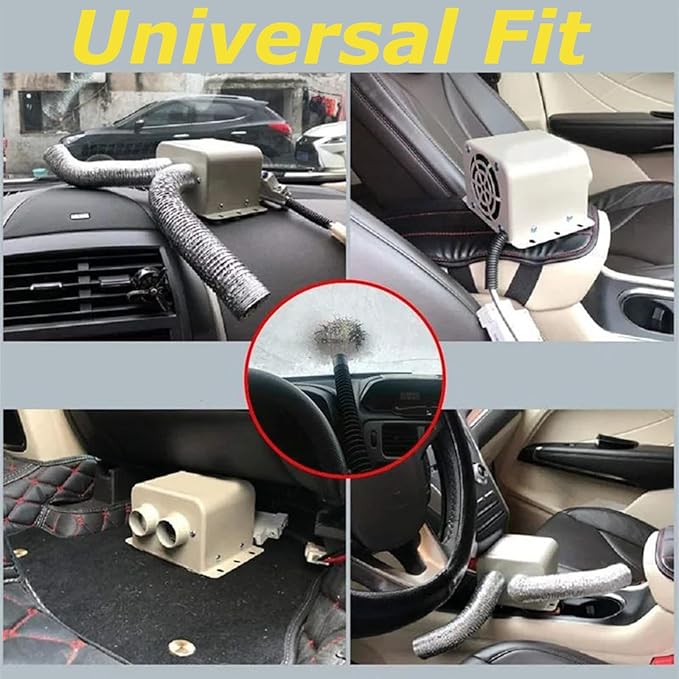 Car Heater Defroster Car Windshield De-Icers Car Defogger 12V 800W Car Heater 2 in 1 Portable Car Heaters and Cooling Fan Defrost Demister Heater for Cars Vans Trucks RVs