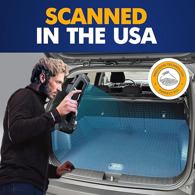 Premium Cargo Liner for Hyundai Tucson Hybrid 2022-2025 with Subwoofer - 100% Protection - Custom Fit Car Trunk Mat - Easy-to-Wash & All-Season Cargo Mat - 3D Shaped Laser Measured Trunk Liners