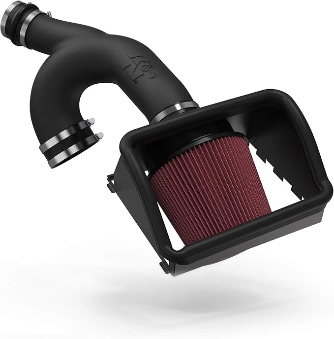 K&N Cold Air Intake System: High-Flow Air Filter, Increase Performance & Towing: Compatible with 2015-2025 FORD: F150, 63-2593