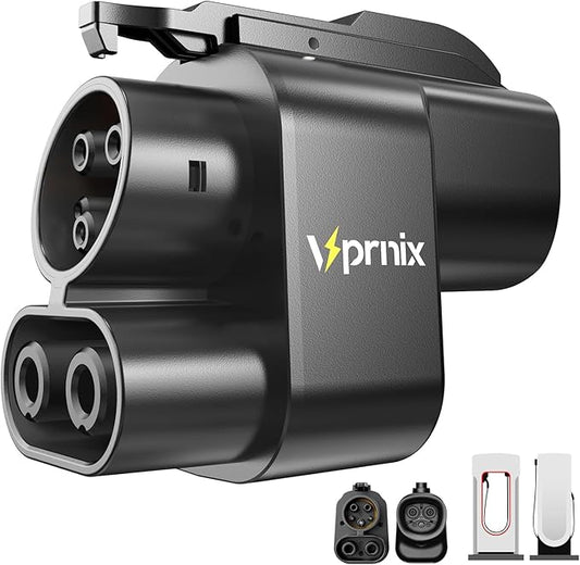 NACS to CCS Adapter, [500A/1000V,500KW Peak Power], Fast Charge Your CCS1 EVs at Tesla Superchargers, Supercharger Adapter Compatible with Ford, Mustang, Rivian, GM, Volvo and Polestar EVs