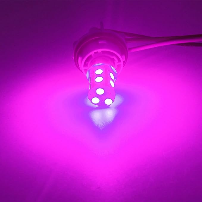 3Pcs Pink Interior Map Dome Light LED Bulbs Compatible with 1987-1996 Ford F-150 F-250 Bronco