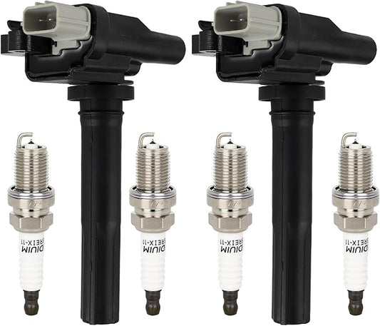 ECCPP UF742 8 ignition coils with 8 iridium Spark Plugs 2018-2016 for Chevrolet Camaro;2018-2014 for Chevrolet Corvette;2018-2014 for Chevrolet Silverado 1500 (UF268)