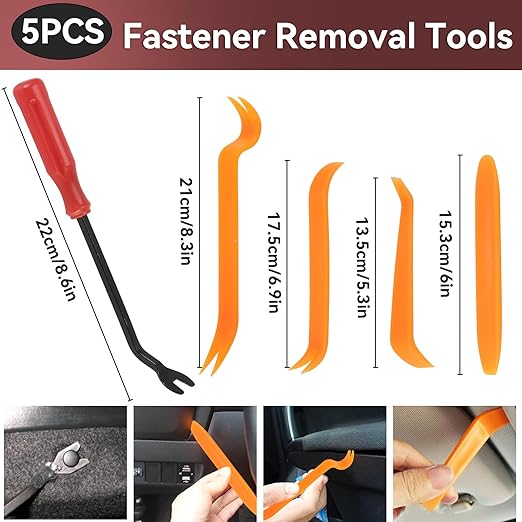 415Pcs Car Retainer Clips & Fasteners Kit – 18 Universal Sizes Nylon Bumper, Fender Rivets, Door Panel Clips, and Plastic Rivets with Removal Tool for Toyota, Ford, Benz (415pcs)