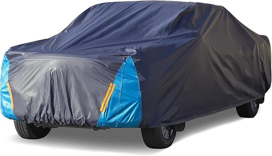 Truck Cover Waterproof All Weather for Automobiles, 6 Layers Outdoor Full Exterior Cover Rain Sun UV Snowproof Protection (Length Up to 228 inch)