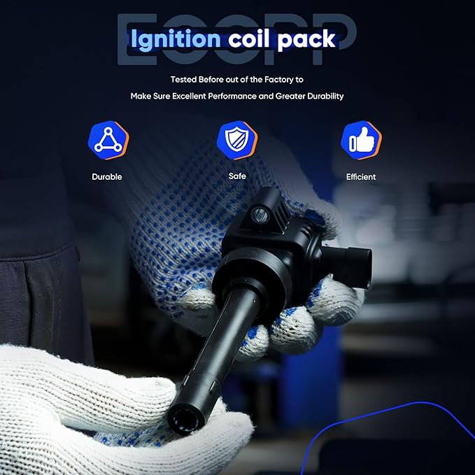ECCPP Ignition Coil 8 ignition coils for 8 iridium Spark Plugs UF374,for Honda 2003 2004 2005 Civic Hybrid 1.3L UF374