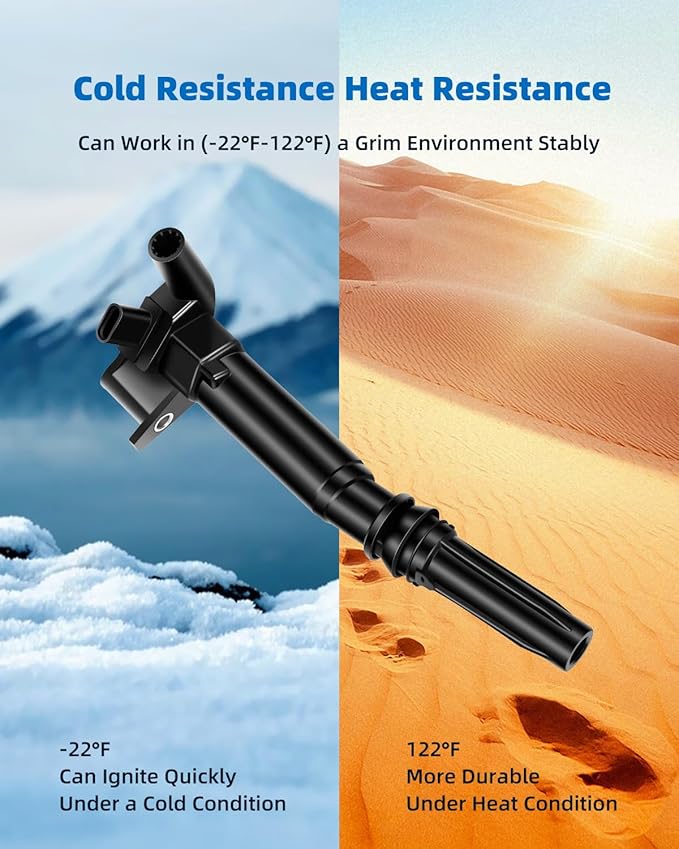 ECCPP ignition coils Pack of 8 UF865,coils packs,for Ford F-250 Super Duty 2018-2020,F-350 Super Duty 2018-2020,E-350 Super Duty 2018-2019,E-450 Super Duty 2019,6.2L HL3Z12029B,E1365,ICA36236