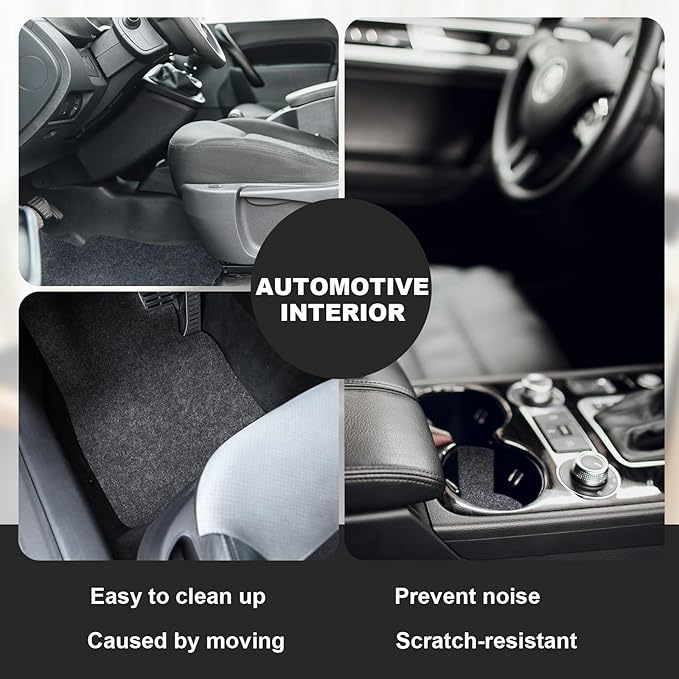 Nuanchu 78.7 x 118 Inch Gray Underfelt Carpet for Speaker Sub Box, RV, Boat, Marine, Auto, Truck, Car Trunk, Door Liner, Desk