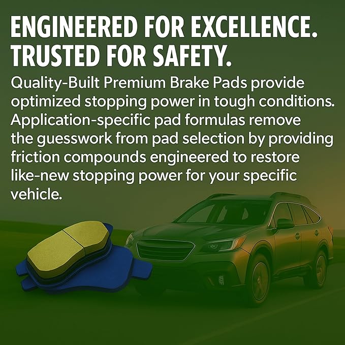 QUALITY-BUILT Premium Semi-Metallic Rear Brake Pads 1001-1656M Compatible with 2012-2021 BMW (118i,228i,230i,230i xDrive,320i,320i xDrive,328d xDrive,328i,328i GT xDrive,328i xDrive,330i,330i xDrive,)