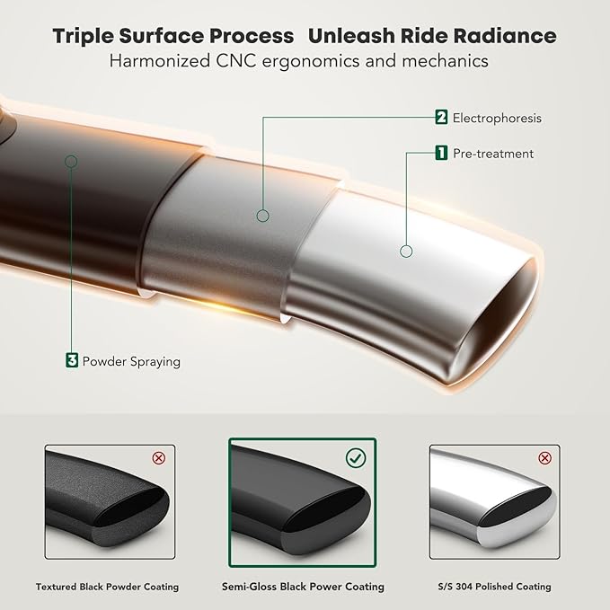 YHTAUTO 5 Inch Running Boards Side Steps Fit Ram 1500 2019-2025 (Excl. Ram 1500 Classic), Crew Cab, Oval Bent Ends Carbon Steel Black Powder, Truck Cab Side Step Rails Off-Road Exterior Accessories