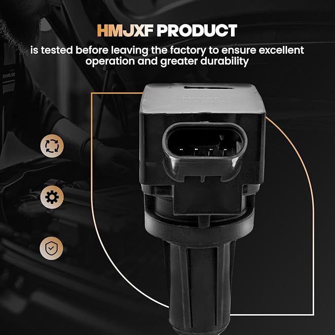 Set of 4 Ignition Coil Packs UF764 GN10730 Compatible with Genesis G70 G80 G90 Santa Fe Sonata Optima Sorento Ignition Coil for Sportage 2.0L 2.4L L4 Replacement for 27300-2GGA0