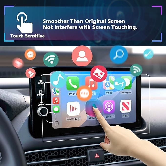 SXCY for 2026 Honda HRV HR-V Accessories 2026 HRV Tempered Glass Screen Protector 9 Inch for 2026 Honda HRV Navigation Display Screen Protector