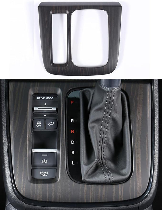 For Honda CRV 2023 2024 2025 LX EX EX-L, Sport Hybrid, Sport Touring Hybrid Gear Shift Protective Panel, Wood Grain Central Control Unti-scratching Cover for CR-V Luxury Interior Accessories- Wood