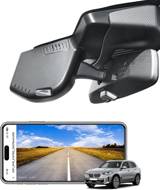 4K Dash Cam for BMW X5 Gen4 G05 F95 2024+ Facelift(Model C), X5 M M60i sDrive40i xDrive40i, OEM Style, 2160P UHD Video, WiFi & APP, Loop Recording, G-Sensor, Easy to Use, 64GB Card