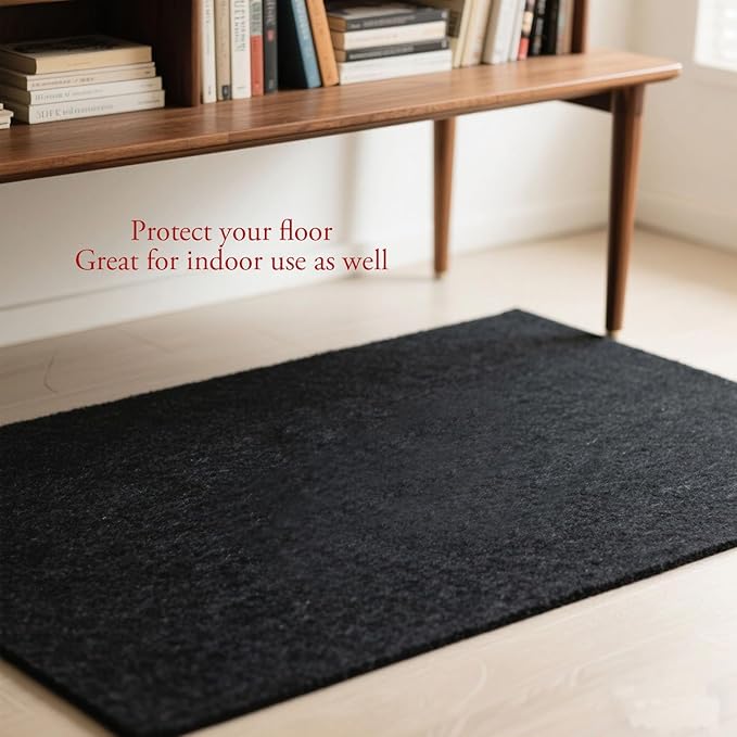 Black Underfelt Liner Carpet for Speaker Sub Box, Table - Top/Bottom, Auto, RV, Boat, Marine, Car & Truck Carpet, (Felt Febric) (Black, 72"x43")