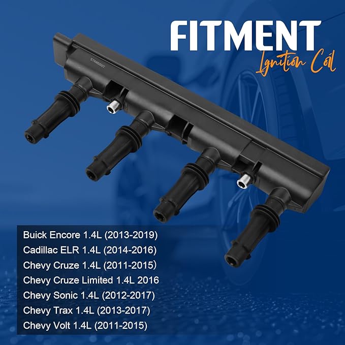 STANDOUT IGNITION COIL PACK UF669 Compatible with Buick Encore1.4L(2013-2021),Chevy Volt1.4L(2011-2017),Cruze1.4L(2011-2025),Sonic1.4L(2012-2020),Trax1.4L(2013-2021) 1208096 55573735