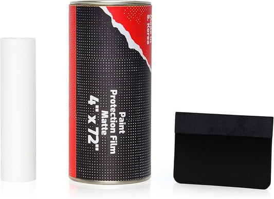 [ARMOR UP] 4"x72" Satin Car Paint Protection Film- 8-mil TPU Automotive Protector Wrap for MTB - Non-Yellowing, Self-Healing, UV Protection, Hydrophobic Top Coat - Car Accessories -