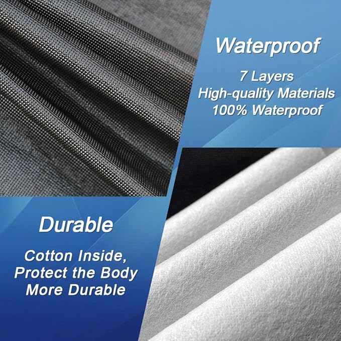 Waterproof Truck Cover Fit Nissan Titan XD from 2016 to 2025 (Regular Cab/King Cab/Diesel), 7 Layers Outdoor Heavyduty Full Pickup Cover All Weather,Outdoor Sun UV Rain Dust Protection.