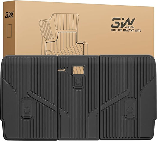 3W Tesla Model Y Juniper Seat Back Protector, Backseat Cover, TPE All Weather, Custom Fit 2025 2026 Tesla Model Y Juniper Accessories, 3PCS