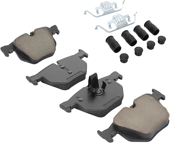 QUALITY-BUILT Premium Ceramic Rear Brake Pads 1001-0683AC Compatible with 2004-2010 BMW (525i, 525xi, 528i, 528i xDrive, 528xi, 530i, 530xi, 535i xDrive, 535xi)
