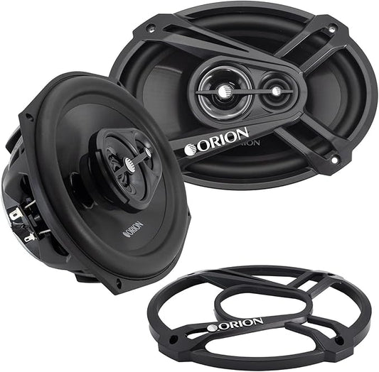 ORION Cobalt Series CB693 6x9” 3-Way Coaxial Car Speakers, 320W, 4 Ohms, Full Range, Enhanced Bass, Polypropylene Cone & Butyl Rubber Surround, Easy Install, Grills Included (Pair)