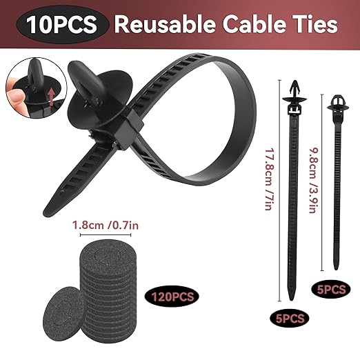 1240Pcs Car Retainer Clips & Fasteners Kit – 32 Universal Sizes Nylon Bumper, Fender Rivets, Door Panel Clips, and Plastic Rivets with 10 Cable Ties and Removal Tool for Toyota, Ford, Benz (1240pcs)