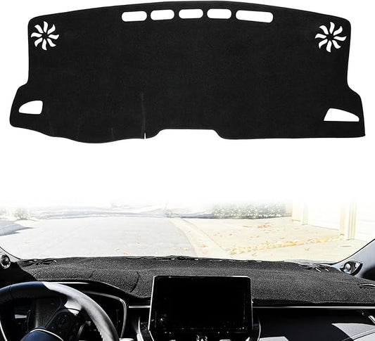 Amiss Dash Mat Dashboard Cover, Fits for Toyota Corolla Cross 2022 2023 2024 2025, Anti-Reflective Non-Slip Dashboard Cover Mat Pad Carpet, Car Accessories Interior for Custom Fit Dash Cover