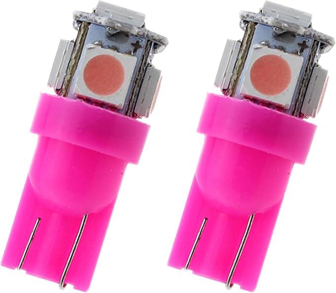 3Pcs Pink Interior Map Dome Light LED Bulbs Compatible with 1987-1996 Ford F-150 F-250 Bronco