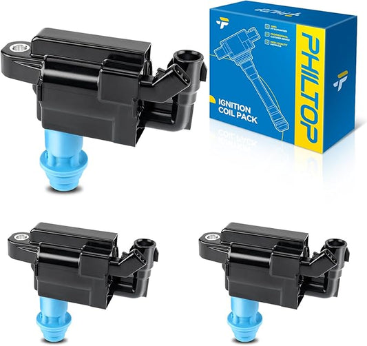 PHILTOP UF228 Ignition Coil Packs Fits for Lexus 1998-2005 GS300, 2001-2005 IS300, 1998-2000 SC300, Toyota 1998 Supra 3.0L