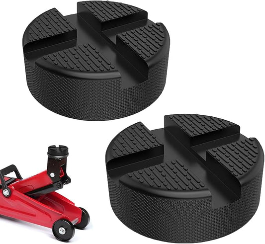 Universal Floor Jack Pads 2 PCS Car Jack Stand Rubber Pad, Pinch Weld Jack Adapter, Lift Frame Rail Protection Car Accessories