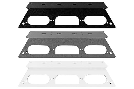 Antenna Mounting Plate - 2024 Ford Superduty F550 Aluminum Trucks - Compatible - No-Drilling Required - No Cam - Black