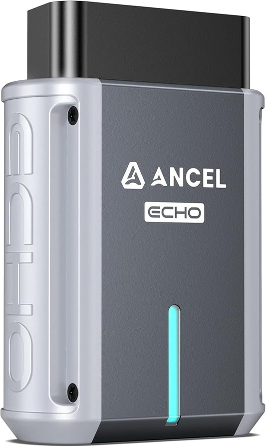 ANCEL Echo OBD2 Scanner Bluetooth - All Systems Code Reader, Car Diagnostic Tool for iOS Android, Vehicle Scanner for Oil Light & Brake Reset, Battery Registration - Bidirectional Scan Tool, Live Data