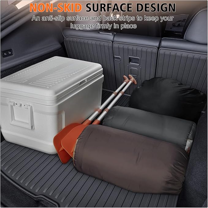 All Weather Floor Mats Cargo Liner with Backrest Mat & Front Rear Cargo Mat for 2025 2026 New Model Y Juniper,TPE Rubber Liners Full Set Automotive Mats for 2025 New Model Y Accessories