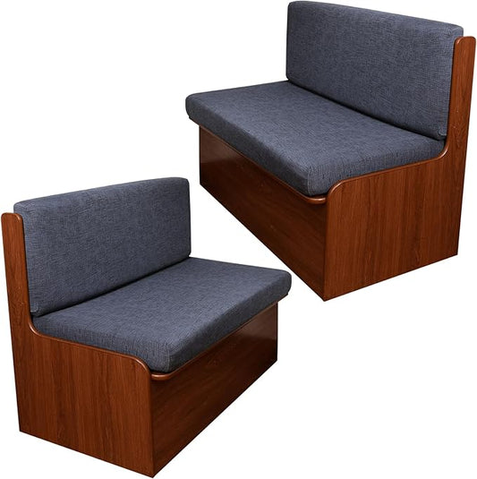 CRFATOP 2 Sets RV Dinette Cushion Covers Printed Camper Cushion Slipcover Stretch 2 Seat Sofa Chair Cover Furniture Protector for RV Camper Car Bench 2 Backrest Covers & 2 Bench Covers,03