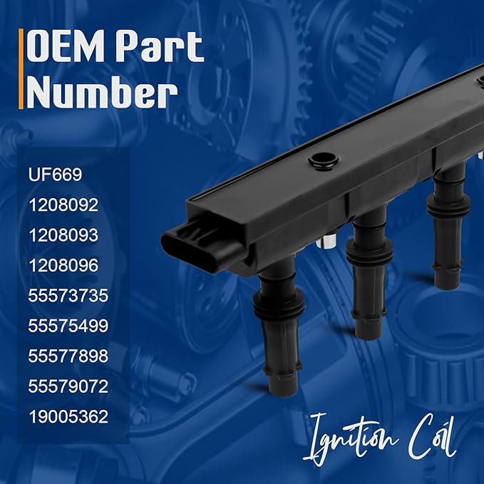 STANDOUT IGNITION COIL PACK UF669 Compatible with Buick Encore1.4L(2013-2021),Chevy Volt1.4L(2011-2017),Cruze1.4L(2011-2025),Sonic1.4L(2012-2020),Trax1.4L(2013-2021) 1208096 55573735