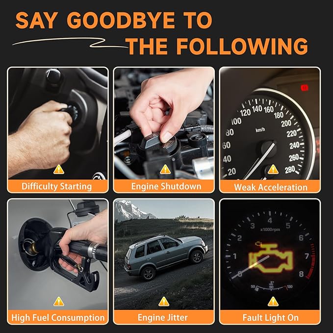 FD503 Ignition Coils Pack+3403 Iridium Spark Plugs Compatible with Ford & Lincoln 4.6L 5.4L F-150 F150 Explorer Mustang Expedition Excursion E150 E250 F250 F350 Super Duty Navigator Mountaineer, 8PCS