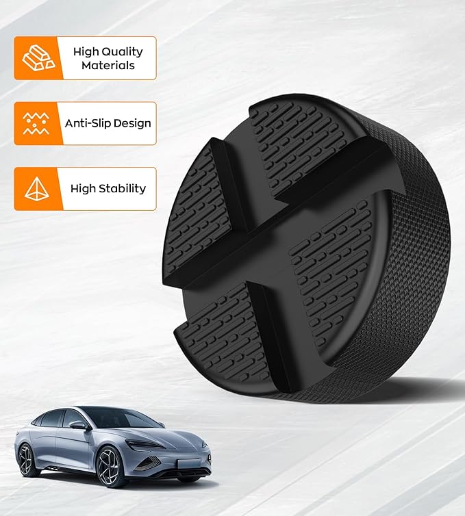 Universal Floor Jack Pads 2 PCS Car Jack Stand Rubber Pad, Pinch Weld Jack Adapter, Lift Frame Rail Protection Car Accessories